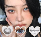  1 Pair Korean Lenses Color Contact Lenses for Eyes Natural Look Brown Lenses Anime Lense Blue Eye Lenses Heart Lense