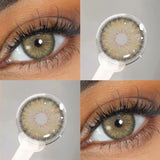 1 Pair Colored Contact Lenses with Prescription Lenses Beauty Pupils Green Contacts Circle Lens Natural Korean lenses