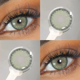 1 Pair Colored Contact Lenses with Prescription Lenses Beauty Pupils Green Contacts Circle Lens Natural Korean lenses