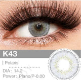 1 Pair K Series Soft Color Contact Lens for Eyes 14.5mm Big Pupils Yearly Eye Lenses Natural Brown Grey Cosmetic Lenses