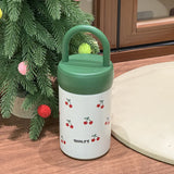 420ml Student/Children's Thermal Water Bottle With Handle Lid,Double-layer Stainless Steel,Birthday Gifts,Vacuum Thermos Cup