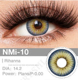 Color Contact Lenses Hand-Painted Eye Lenses Luxury Soft Annual Eyewear Fashion Makeup Yearly Lens 2Pcs