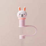 Cute Strawberry Straw Cover Caps For Stanley Cup 40 oz Tumbler Accessories Kawaii Silicone Straw Toppers Cap For 10mm Straws