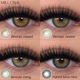 1 Pair Colored Contact Lenses with Prescription Lenses Beauty Pupils Green Contacts Circle Lens Natural Korean lenses