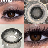 1 Pair Fashion Color Contact Lenses for Eyes Brown Lenses Colorcon Blue Lenses Yearly Beautiful Grey Eye Pupils Lens