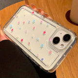 Colorful Star Clear Soft Phone Case For iPhone 14 13 11 12 15 16 Pro Max SE2 7 8 Plus XR X XS Max Anti-Fall Protection Cover