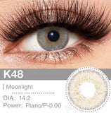 1 Pair K Series Soft Color Contact Lens for Eyes 14.5mm Big Pupils Yearly Eye Lenses Natural Brown Grey Cosmetic Lenses
