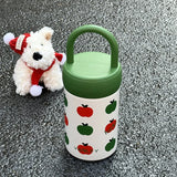 420ml Student/Children's Thermal Water Bottle With Handle Lid,Double-layer Stainless Steel,Birthday Gifts,Vacuum Thermos Cup