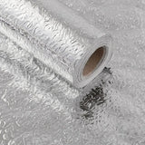silver contact paper metallic texture 40cm waterproof and oil-proof kitchen cabinet countertop self-adhesive sticker