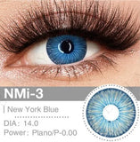 Color Contact Lenses Hand-Painted Eye Lenses Luxury Soft Annual Eyewear Fashion Makeup Yearly Lens 2Pcs
