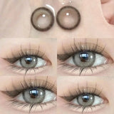 Colored Contact Lenses for eyes Degree Myopia Yearly Use 0-8.00 Brown Beauty Pupils color connatural contact lens