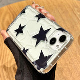 Colorful Star Clear Soft Phone Case For iPhone 14 13 11 12 15 16 Pro Max SE2 7 8 Plus XR X XS Max Anti-Fall Protection Cover