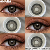 Brown Color Contacts for Eyes Makeup Eyes Lenses Gray Pupils Blue Eyes Contacts Colorful Makeup Black Lens for Party