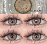 Color Contact LensesPurple Colored Lenses Big Diameter Blue Color Contact Lenses for Eyes Pupils With Myopia 0~8.00