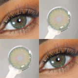 1 Pair Colored Contact Lenses with Prescription Lenses Beauty Pupils Green Contacts Circle Lens Natural Korean lenses