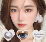 1 Pair Korean Lenses Color Contact Lenses for Eyes Natural Look Brown Lenses Anime Lense Blue Eye Lenses Heart Lense