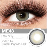 Gray Contact Lenses Premium Mysterious Look Silver Eyes Comfortable Annual Lenses
