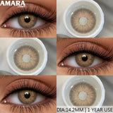 Brown Color Contacts for Eyes Makeup Eyes Lenses Gray Pupils Blue Eyes Contacts Colorful Makeup Black Lens for Party