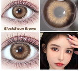 BlackSwan 1Pair Contact Colored Lenses Colored Contact Lenses For Eyes Multicolor Lens Yearly Pupils Beauty Makeup