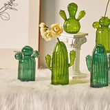 Cactus Glass Vase Hydroponic Plant Living Room Decoration Aromatherapy Bottle Flower Decor Vase Tabletop Small Vase