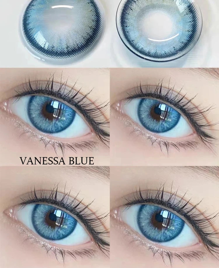 Colored Beautiful Pupil Contact Lenses 2pcs/pair VANSSA Soft Contact lens Yearly Lens