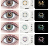 Colored Contact Lenses Color Contact Lenses Color Lens Makeup Eye Contacts with Color 1 Pair Blue Lenses