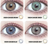 1Pair Rowena DANUBE Color Color Lens Yearly Color Lens Eyes Contact Lenses For Eyes Beauty Contact Lenses Eye Cosmetic