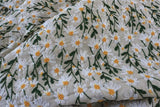 Art Daisy Embroidery Three-dimensional Embroidery Cotton And Linen Fabric DIY Bags Clothing Fabric