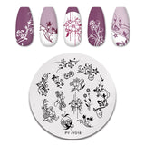 Halloween Nail Stamping Plates Snowflake Festival Pattern Nail Art Image Plates Stainless Steel Nail Art Plate Stencil