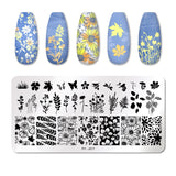 Halloween Nail Stamping Plates Snowflake Festival Pattern Nail Art Image Plates Stainless Steel Nail Art Plate Stencil