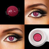 2PCS/Pair Pink Lense Halloween Lenses anime accessories Color contact lenses Cosplay Anime Lenses Yearly Contact lens