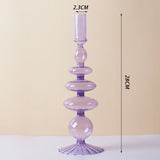 Nordic Glass candle holders, romantic Dinner home decoration, candlestick for birthday wedding, candle holder portavelas decor