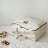Large Capacity Kids Quilt Storage Mommy Bag Oversize Baby Stuff Organizer Canvas Waterproof Moisture-Proof Travel Luggage Bag