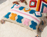 Morocco Tufting Pillow Case with Tassels Nordic Geometric Back Pillows Cover Pillowcase Christmas Decorations for Home 45*45cm