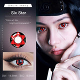 2pcs/pair Anime Cosplay Lenses Comestic Color Contact Lenses for Eyes Anime Accessories with Free Small Cases(Dia:14.5mm