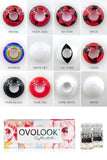 2pcs/pair Anime Cosplay Lenses Comestic Color Contact Lenses for Eyes Anime Accessories with Free Small Cases(Dia:14.5mm