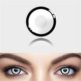 2pcs Halloween Colorful Contact Lenses Anime Cosplay Eye Lenses multicolored lenses Lenses White Black Red Lenses