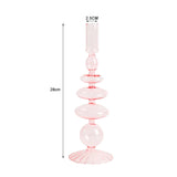 Nordic Glass candle holders, romantic Dinner home decoration, candlestick for birthday wedding, candle holder portavelas decor