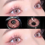 2 Pieces/pair of Colored Contact Lenses Heart Contacts Natural Brown Blue Pink Contact Lenses Beauty Glasses Myopic