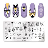 Halloween Nail Stamping Plates Snowflake Festival Pattern Nail Art Image Plates Stainless Steel Nail Art Plate Stencil