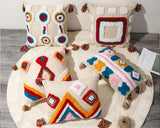 Morocco Tufting Pillow Case with Tassels Nordic Geometric Back Pillows Cover Pillowcase Christmas Decorations for Home 45*45cm