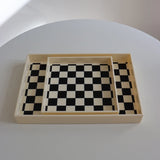 Nordic Acrylic Tray Grids Organizer Dessert Serving Support Small Stuff Jewelry Organization Plate Home Office Table Decor