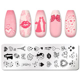 Halloween Nail Stamping Plates Snowflake Festival Pattern Nail Art Image Plates Stainless Steel Nail Art Plate Stencil