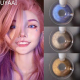 2pcs/Pair Colorful Contact Lenses for eyes Contacts Colored Eye Lenses Color Contact lens Yearly Lenses Blue Brown