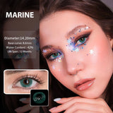 1 Pair for Eyes Yearly Christmas Dropship Gray Party Marine Beauty Gift Dark Circle Pupils Lenses