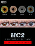 BlackSpot 2pcs Color Contact Lenses For Eye Natural Color Lens Eyes Yearly Cosmetic Color Lens EXCLUSIVE CONCET DESIGN