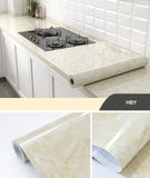Kitchen Oil-proof Transparent Film Thick Self Adhesive Waterproof Countertop Furniture Marble Wallpaper Bathroom Decor Stickers