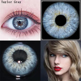 2pcs/Pair Color Contact Lenses Contact Color Lens Eyes Lenses for Eyes Blue Lenses with Diopters Yearly Cosmetics