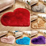 Plush Living Room Carpet Heart Shaped Bedroom Bedside Mat Cute Girl Bay Window New Home Textile Thickened Rug Pinterest