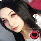 2PCS/Pair Pink Lense Halloween Lenses anime accessories Color contact lenses Cosplay Anime Lenses Yearly Contact lens
